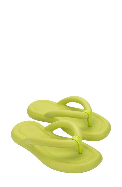 Shop Melissa Free Water Resistant Flip Flop In Green/lilac