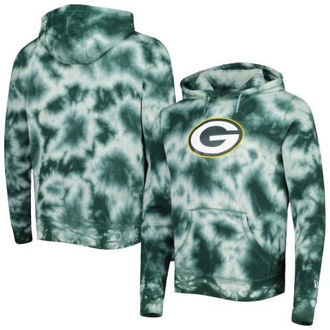 New Era Oakland Athletics Men's Tie Dye Pullover Hoodie Sweatshirt 22 Grn / 2XL