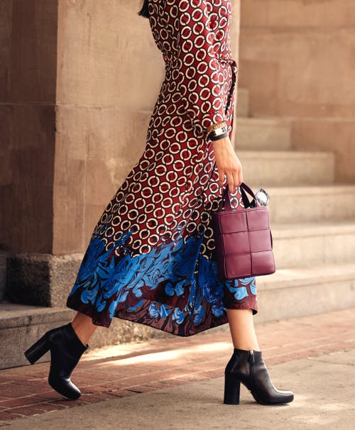 Gigi New York Chloe Mini Shopper In Bordeaux