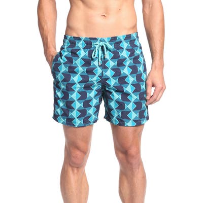 Vilebrequin Graphic Fish Print Swim Trunks