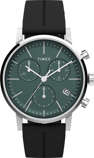 Timex® Midtown Chronograph Silicone Strap Watch, 40mm | Nordstrom