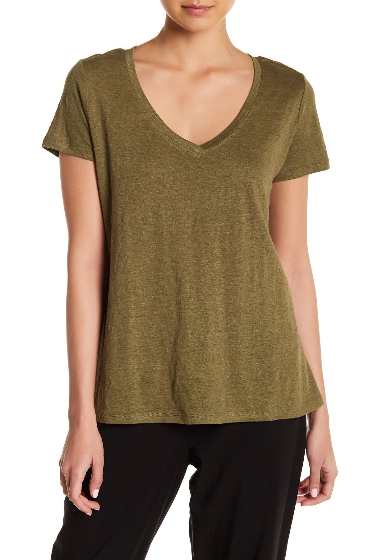 eileen fisher linen tee