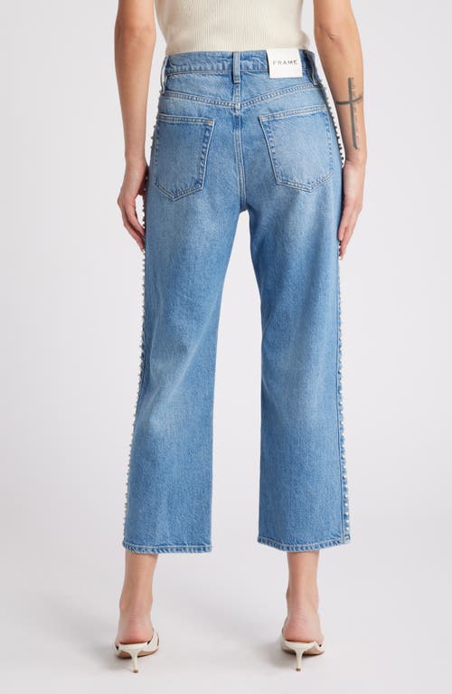 Shop Frame Atelier Le Jane High Waist Ankle Straight Leg Jeans In Daylight Pearl