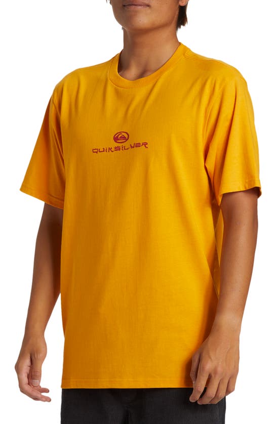 Quiksilver Dragon Fist Graphic T-shirt In Radiant Yellow