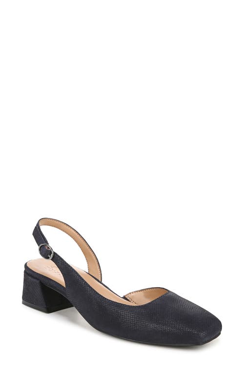 Naturalizer Jayla Half d'Orsay Slingback Pump Istmo Navy Leather at Nordstrom,