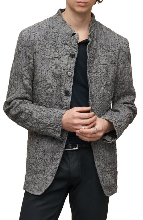 John Varvatos Varick Slim Fit Wool Jacket in Silver Grey