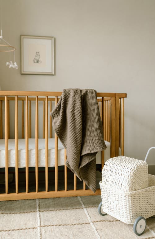 Oilo 2-pack Organic Cotton Muslin Swaddle Blankets In Bark/seamoss