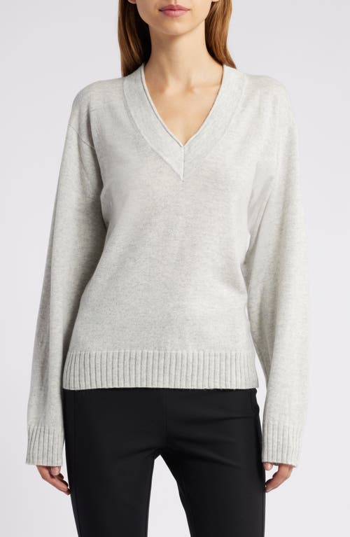 Shop Faithfull The Brand Frederikke Wool & Cashmere Sweater In Grey Marle