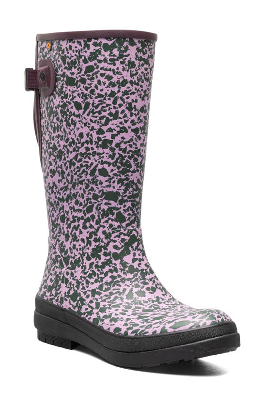 Bogs Amanda Ii Tall Waterproof Rain Boot In Burgundy Multi | ModeSens