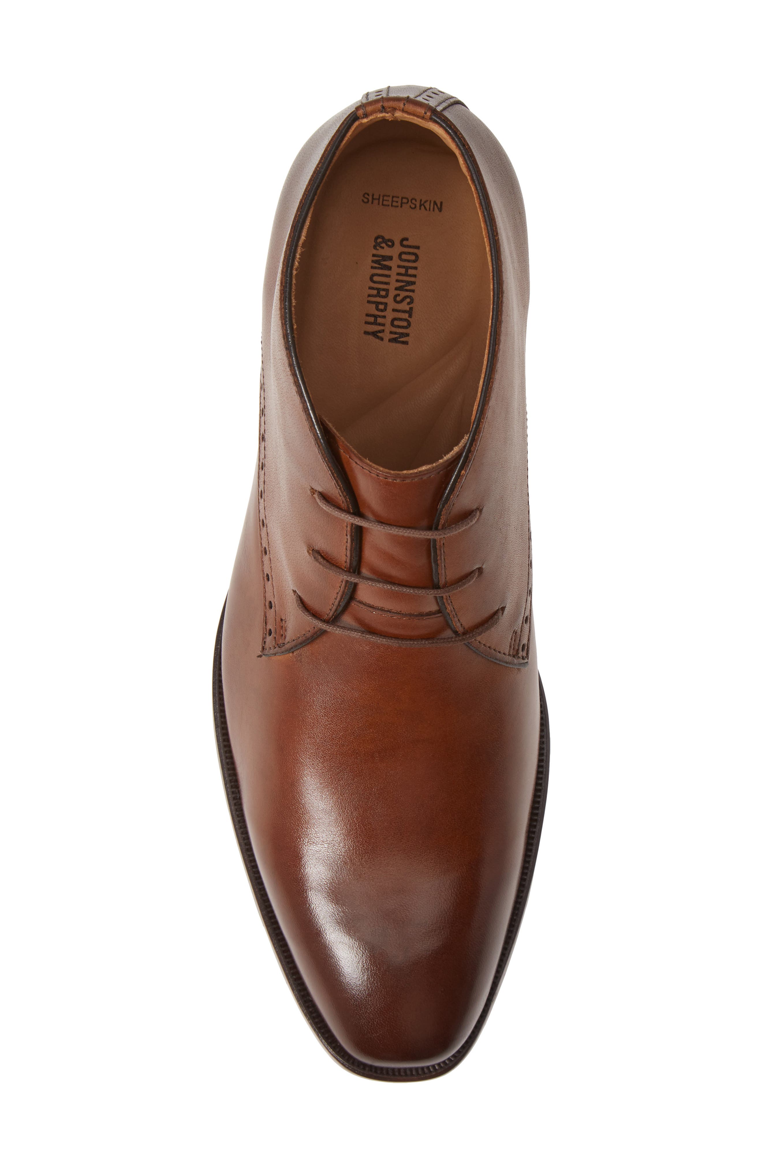 johnston and murphy sheepskin chukka