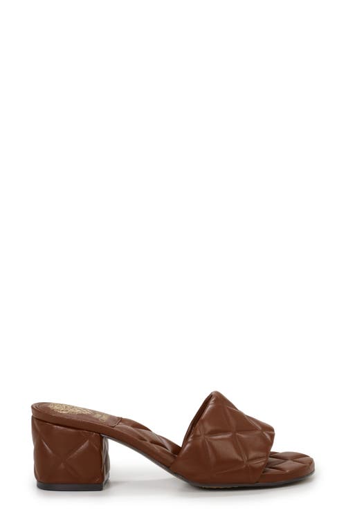 Shop Vince Camuto Braylen Quilted Sandal In Whiskey