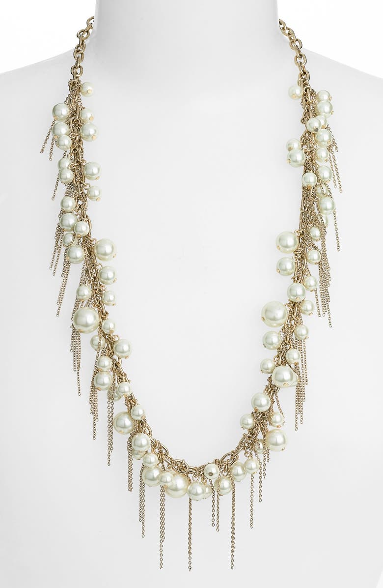 Nordstrom Fringed Faux Pearl Necklace | Nordstrom