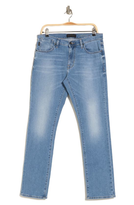 Shop John Varvatos Bowery Straight Leg Jeans In Fade Away Blue