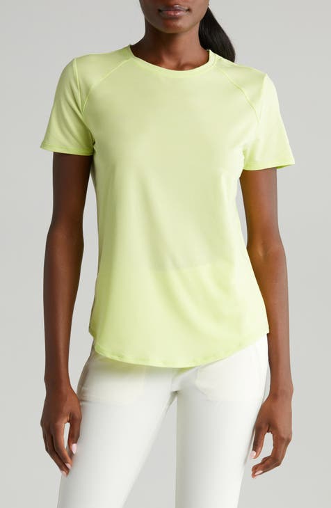 Zella Seamless Performance T-shirt In Green Berry At Nordstrom