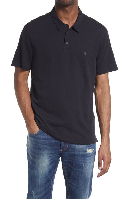 John Varvatos Men's Victor Solid Slub Cotton Polo at Nordstrom,