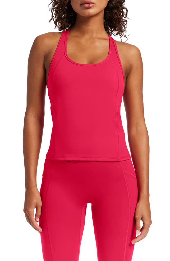 Bandier Center Stage Racerback Tank In Pink