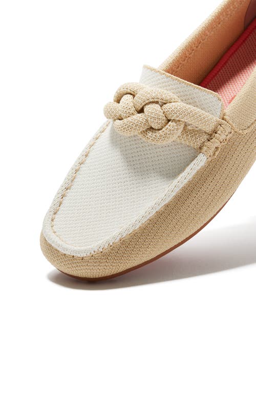 Shop Rothys Rothy's The Braid Driver In Cappuccino