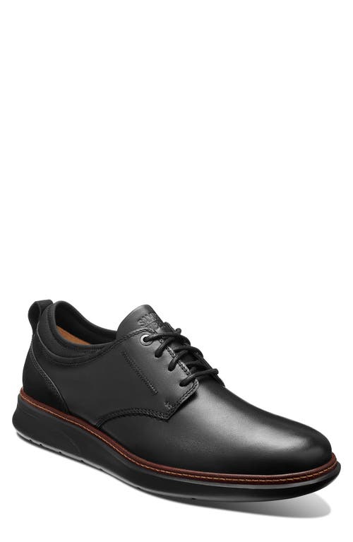 Shop Samuel Hubbard Rafael Plain Toe Derby In Black On Black Leather