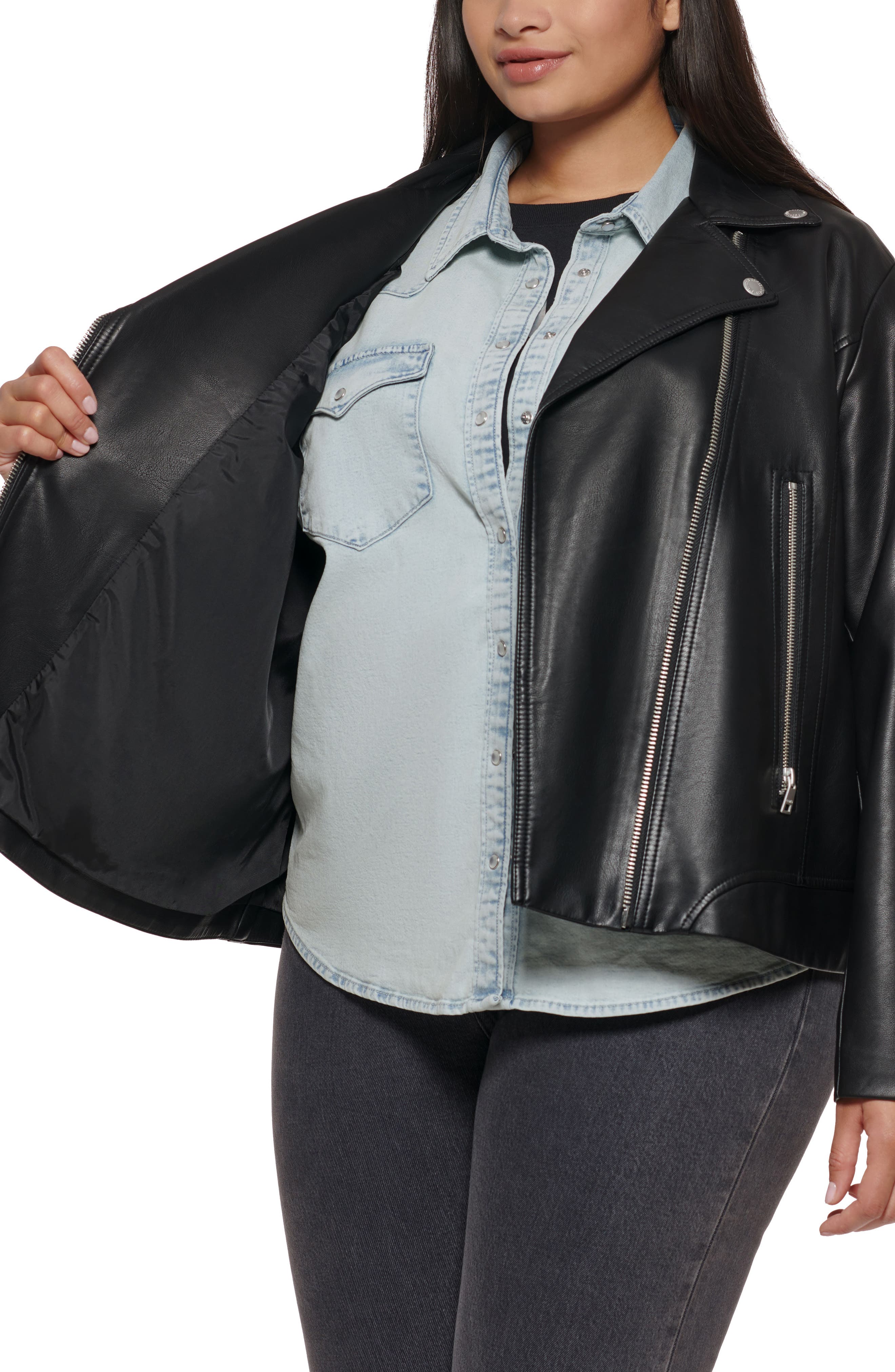 Faux Leather Moto Jacket | Nordstrom