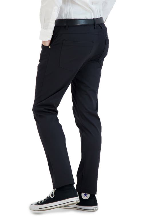 Shop Levinas All Day Everyday Stretch Tech Chino Pants In Black