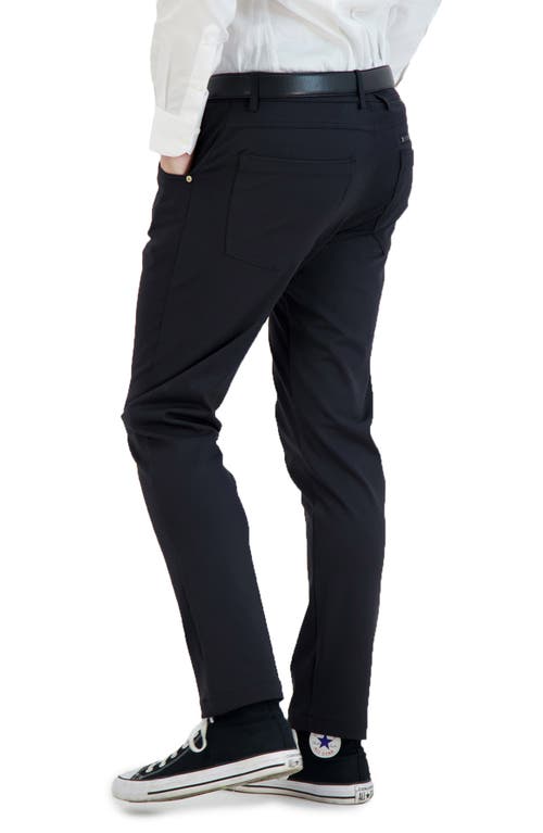 Levinas All Day Everyday Stretch Tech Chino Pants In Black