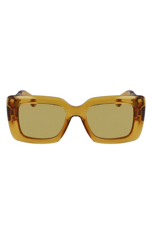 Lanvin Babe 52mm Square Sunglasses in Honey