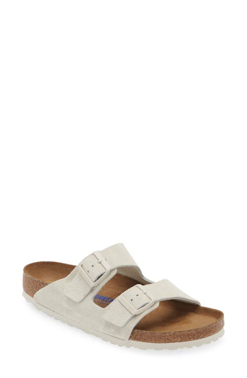 Arizona Soft Slide Sandal in Antique White