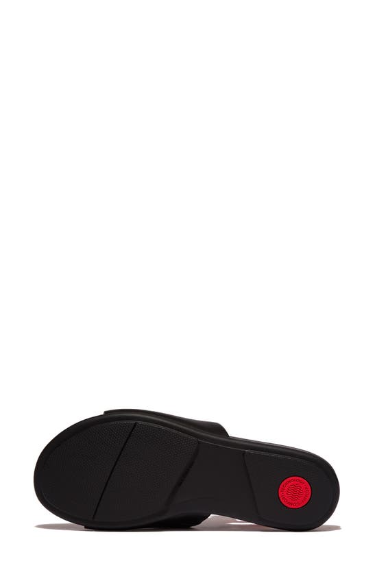 Shop Fitflop Gracie Slide Sandal In All Black