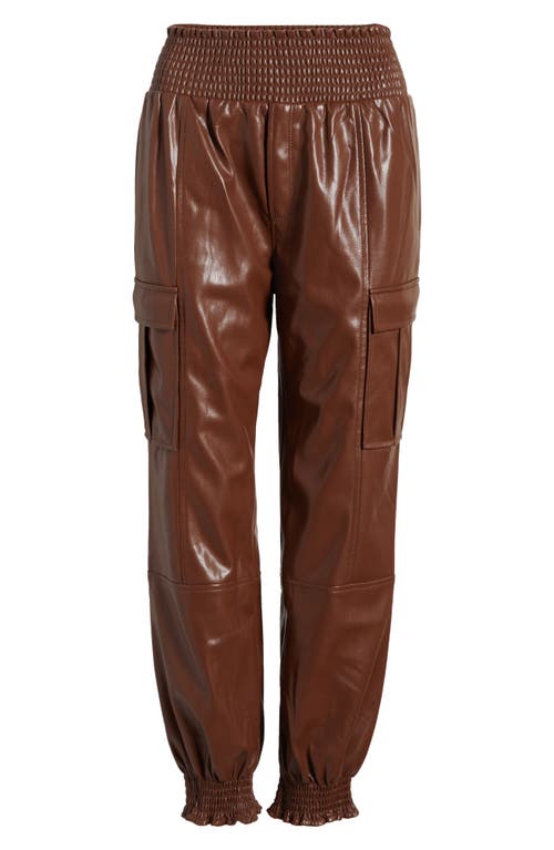 CINQ À SEPT CINQ À SEPT JENNING LITE FAUX LEATHER CARGO PANTS 