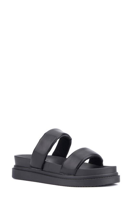 Shop Olivia Miller Pto Slide Sandal In Black