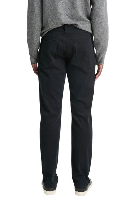 Vince Griffith Brushed Stretch Cotton Twill Chino Pants In Black