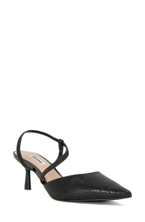 Shop Dune London Citrus Pointed Toe Ankle Strap Pump In Black