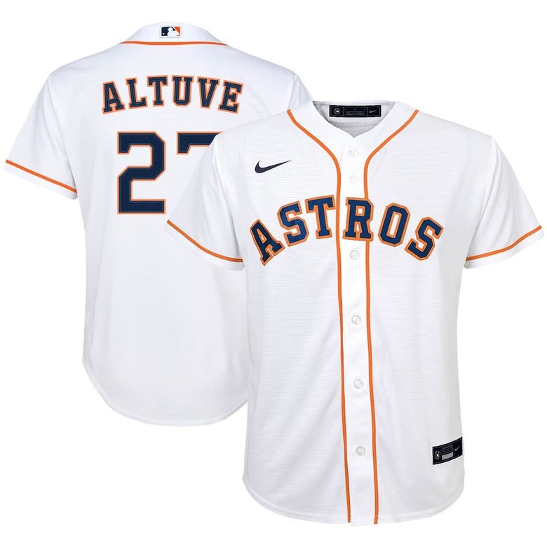 Jose Altuve Houston Astros Nike 2023 Gold Collection Replica Player Jersey  - White/Gold