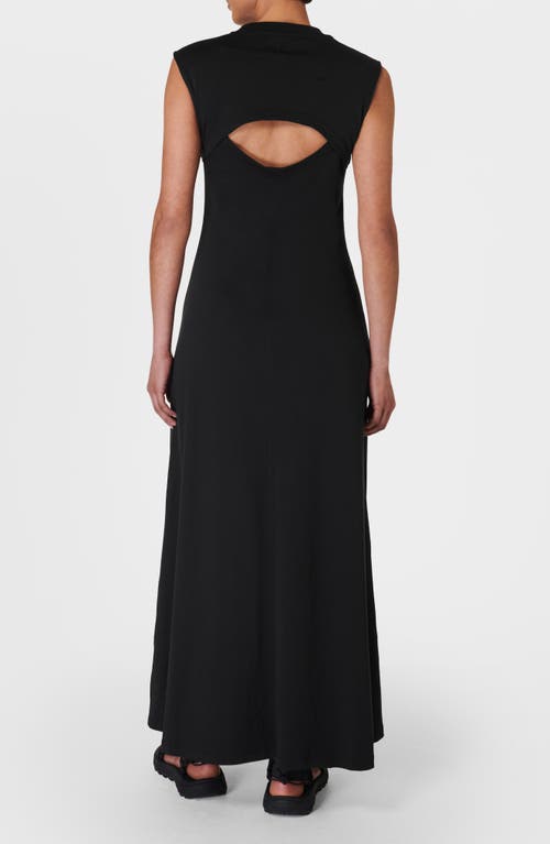 Shop Sweaty Betty Flow Racer Maxi Dress In Black