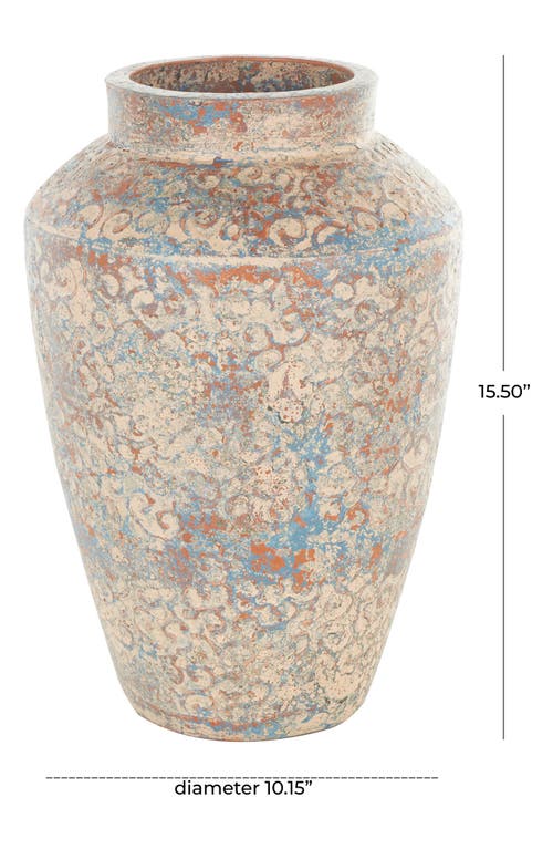 Ginger Birch Studio Red Clay Ceramic Vase In Beige