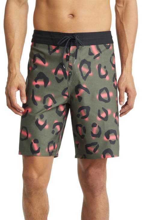 Volcom Center Men's Swim Trunks, Living Coral, Size M