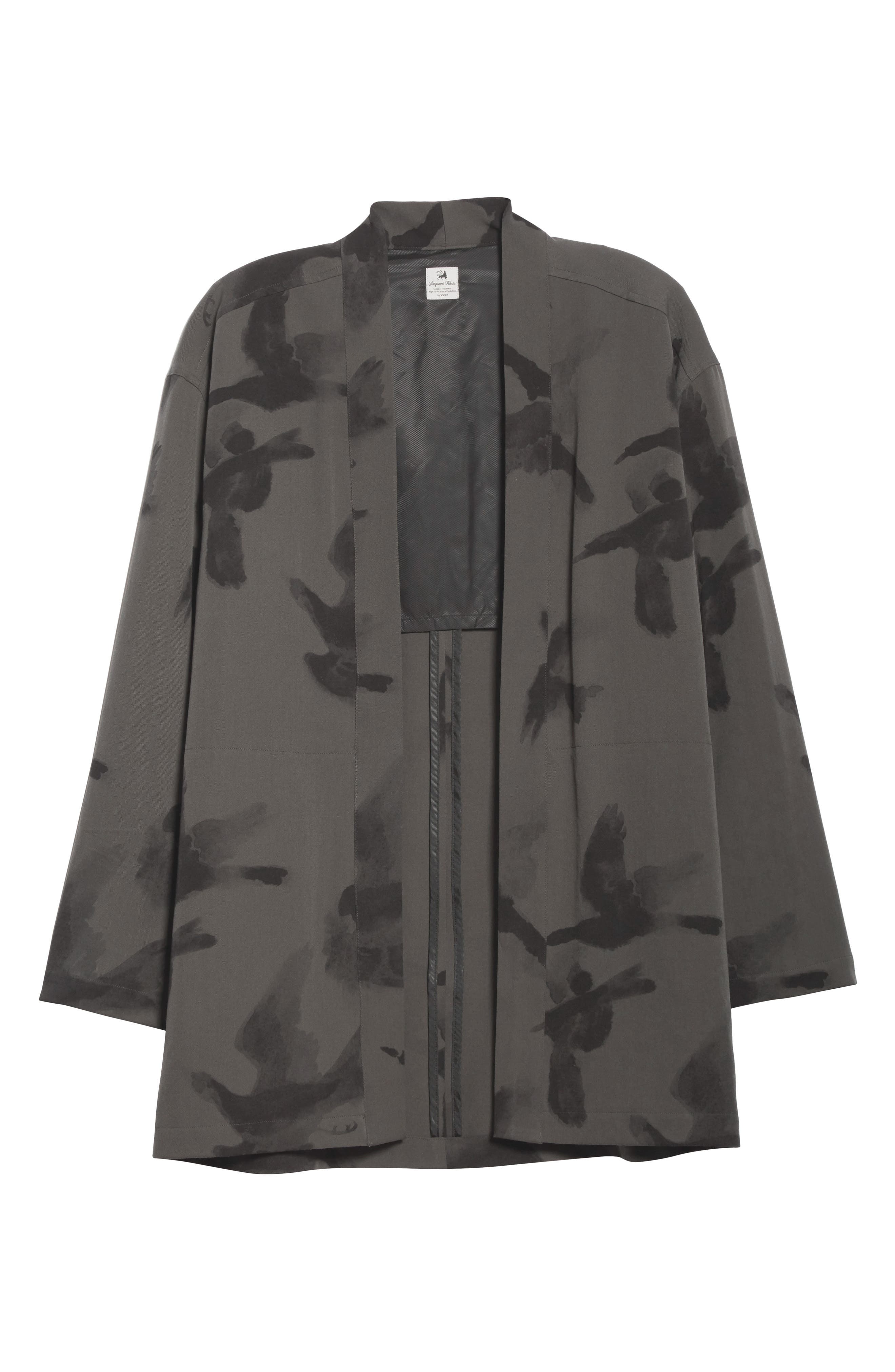 Sasquatchfabrix Crow Print Wool Haori Jacket Nordstrom