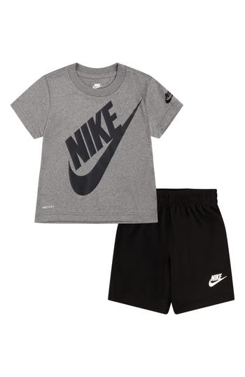 Nike Kids' Futura Graphic Tee & Shorts In Black