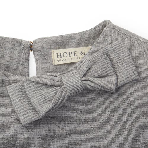 Hope & Henry Girls' Quilted Ponte Riding Dress, Kids In Gray Heather