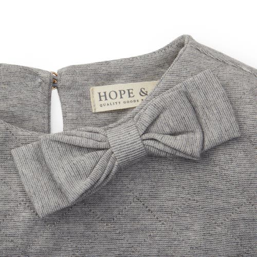 Shop Hope & Henry Girls' Quilted Ponte Riding Dress, Toddler In Gray Heather