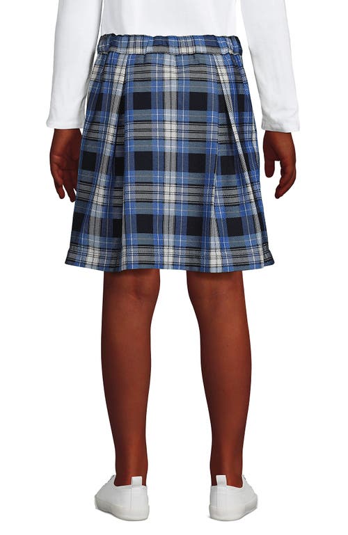 LANDS' END LANDS' END SCHOOL UNIFORM GIRLS PLAID SKORT TOP OF KNEE