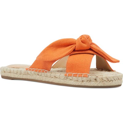 Nine West Brielle Espadrille Slide Sandal, Orange