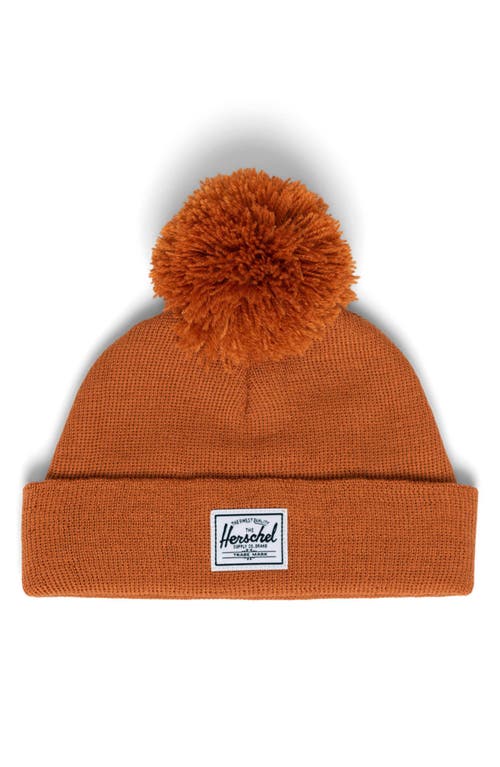 Shop Herschel Supply Co . Baby Pom Beanie In Sudan Brown