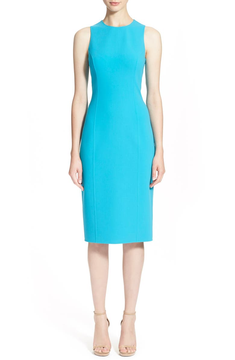 Michael Kors Double Face Stretch Wool Crepe Sheath Dress | Nordstrom