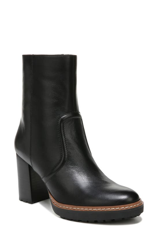 Naturalizer Catie Womens Leather Heels Mid-calf Boots In Black