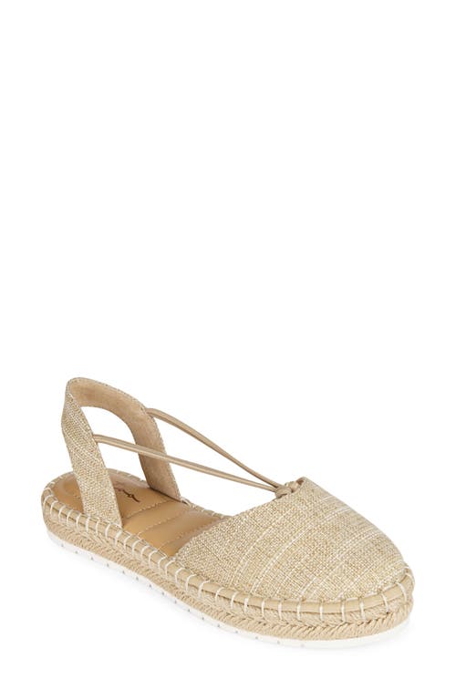 Cheslie Espadrille in Taupe Metallic