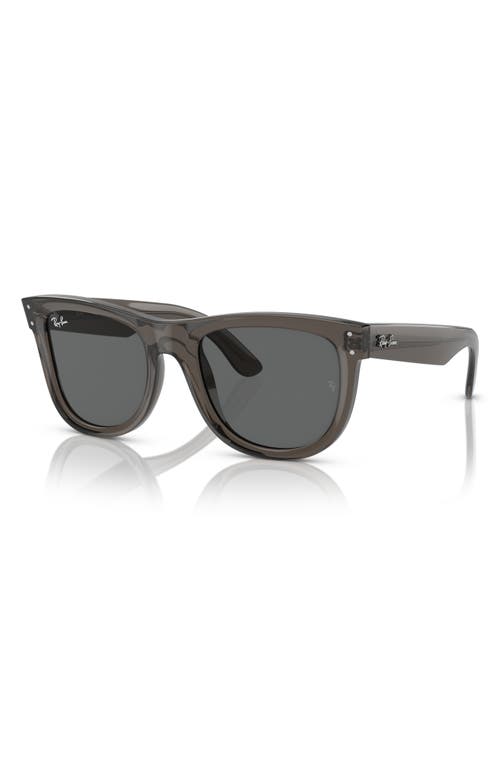 Ray Ban Ray-ban Wayfarer Reverse 53mm Square Sunglasses In Dark Grey