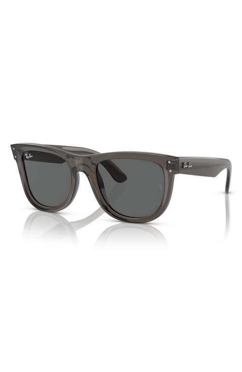 Shop Ray Ban Ray-ban Wayfarer Reverse 53mm Square Sunglasses In Dark Grey