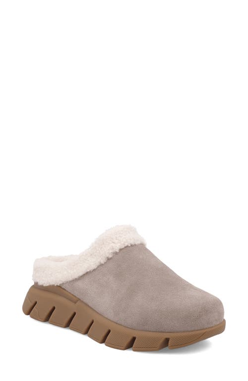 Shop Mia Limited Edition Aric Genuine Shearling Slipper In Stone/off White