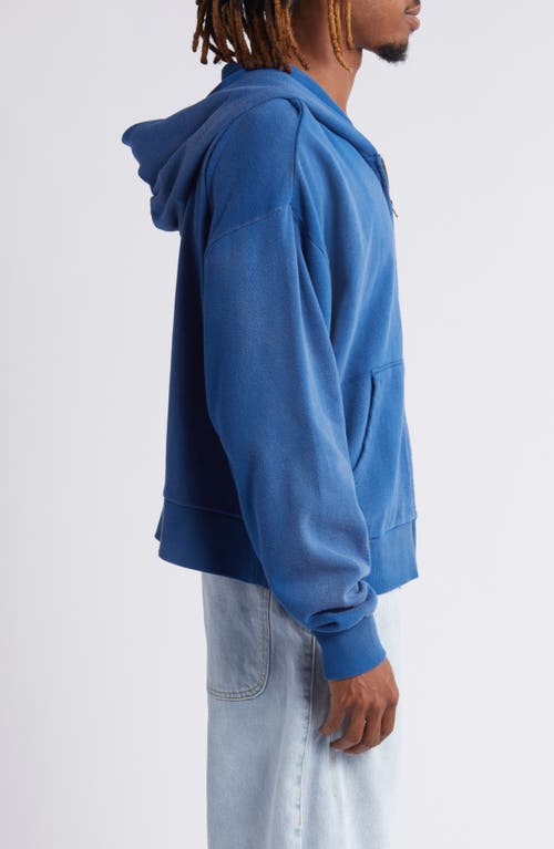 Shop Elwood Beachwood Zip Hoodie In Cobalt